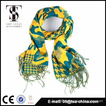 2015 in Houndstooth jacquard dobby new product of winter scarf